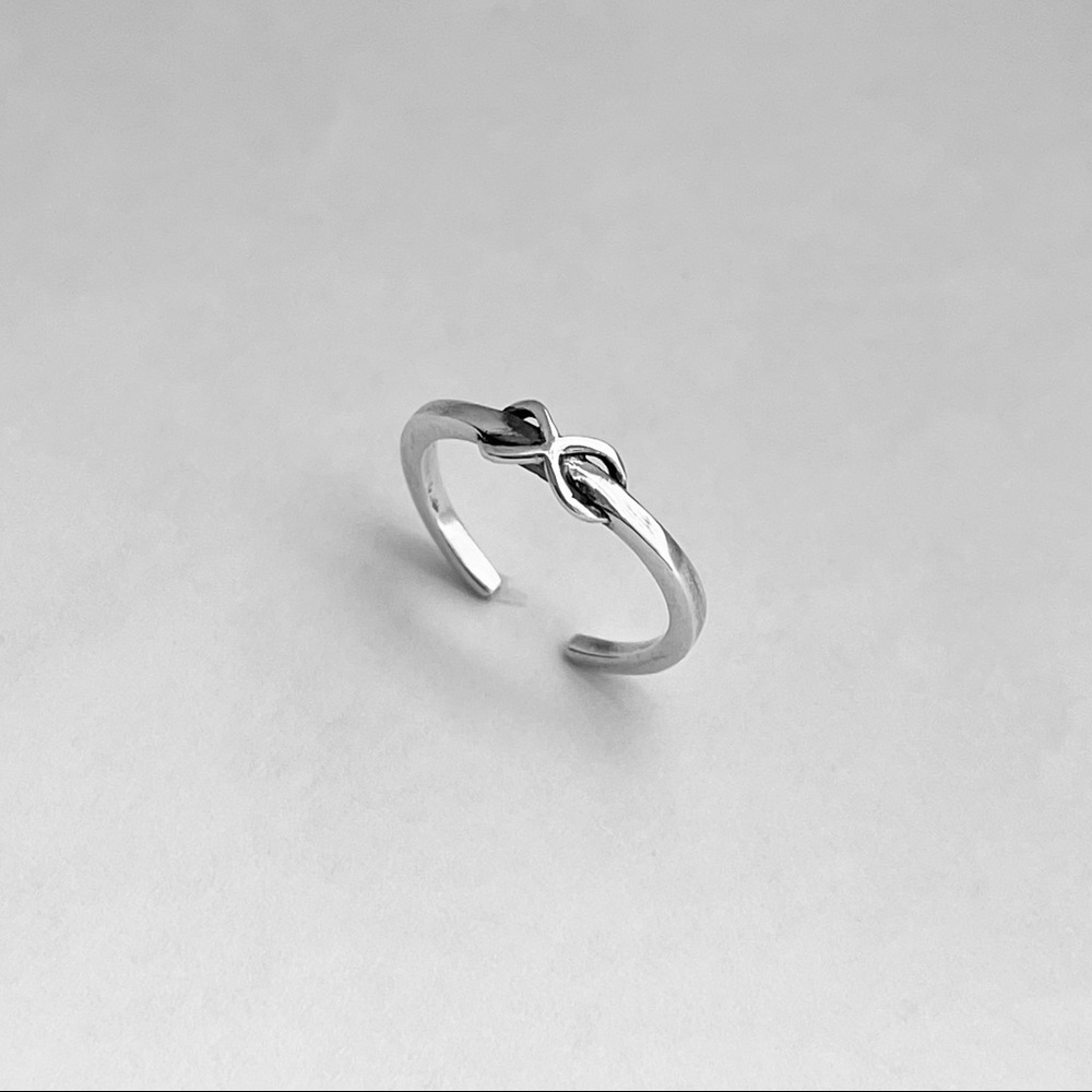 Sterling Silver Infinity Toe Ring - image 8